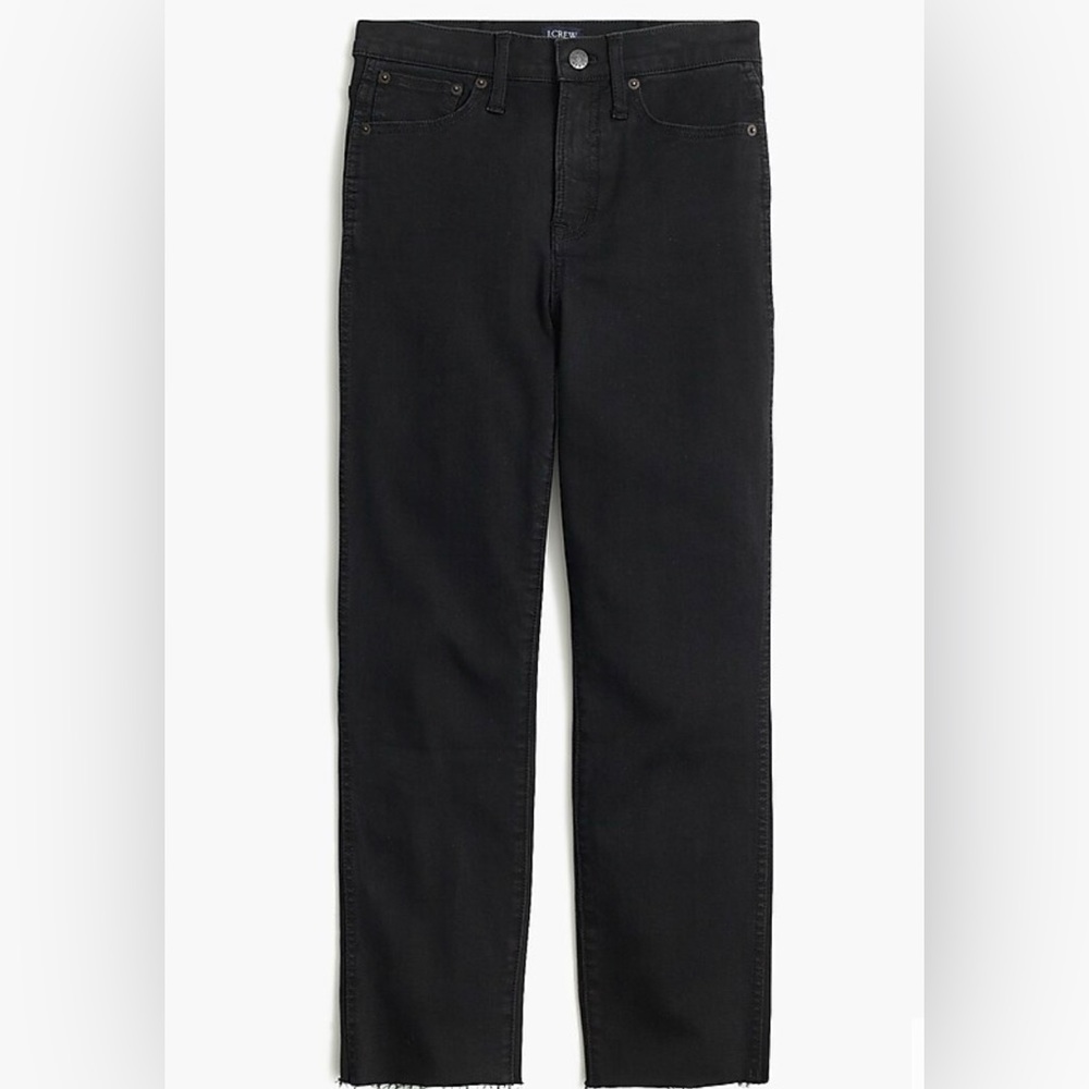 J.Crew Factory Vintage High Rise Cropped Jeans Black Size 30